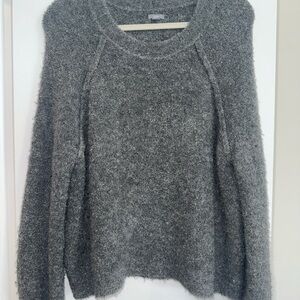 Aerie Soft Heather Gray Crew Neck Sweater